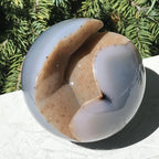 Glistening Agate Geode Sphere