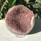 Rainbow Agate Banded Amethyst Sphere