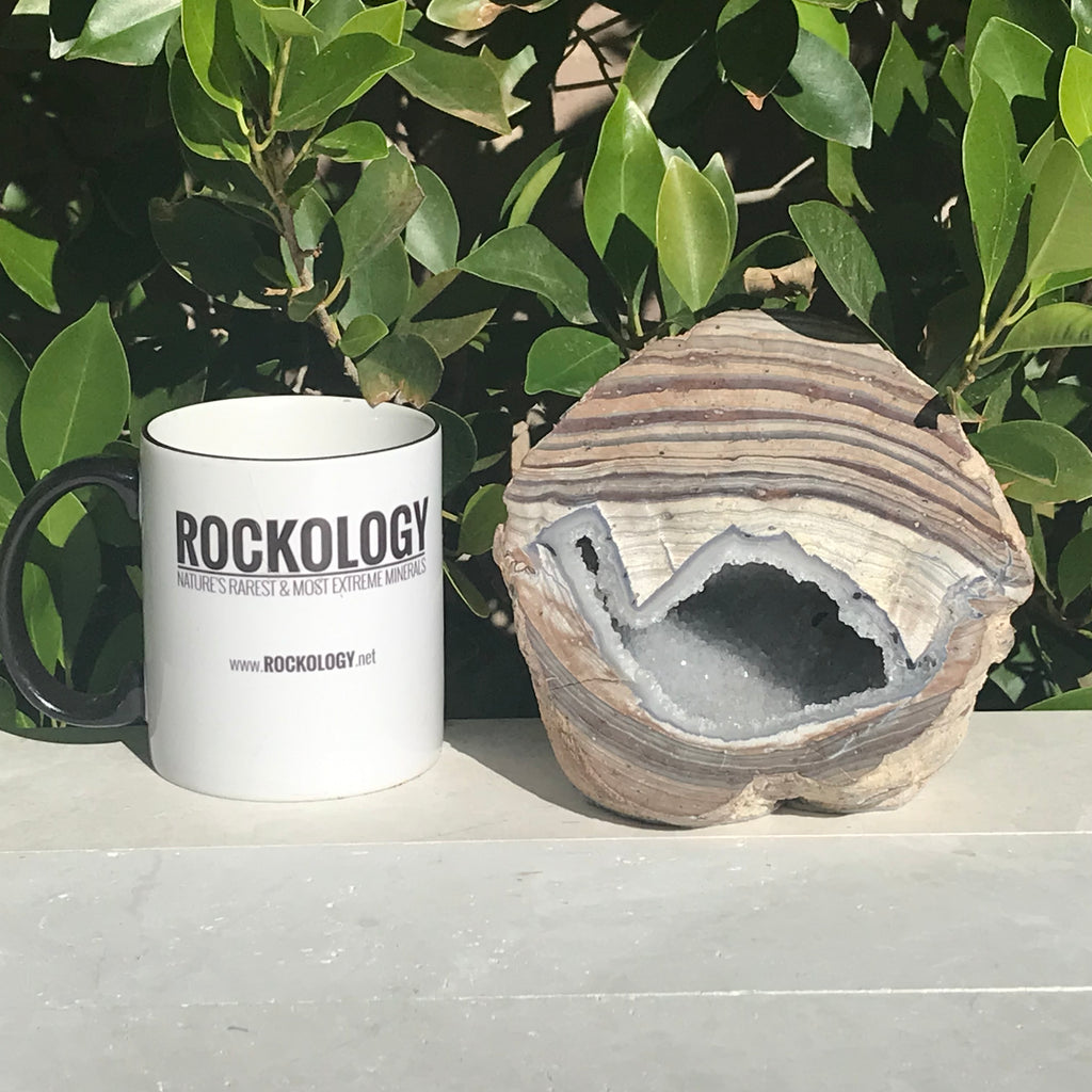 Bold Banded Crystal Dugway Geode
