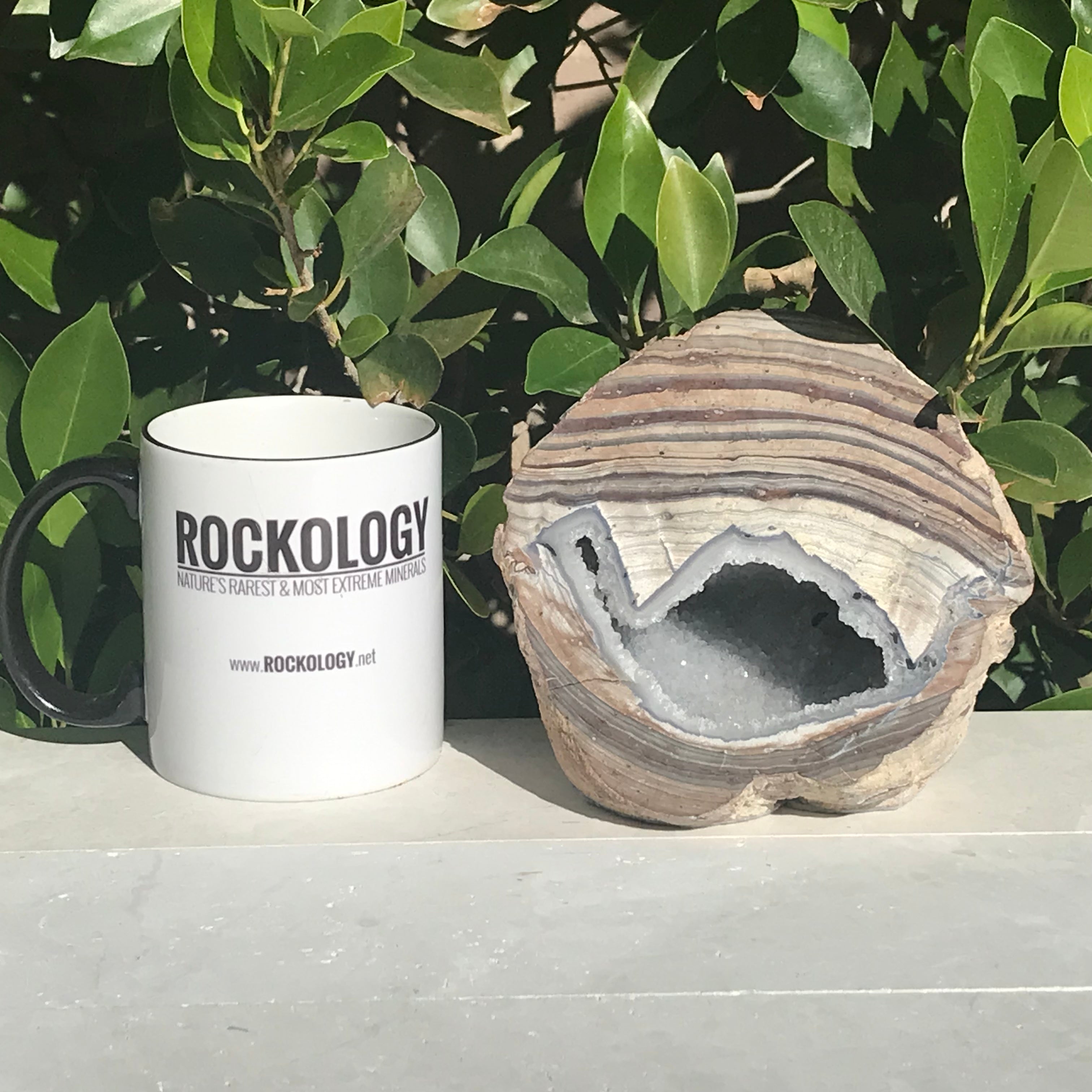Bold Banded Crystal Dugway Geode