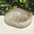 Polished Striated Agate Bowl