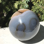 Glistening Agate Geode Sphere