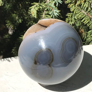 Glistening Agate Geode Sphere