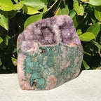 Geode Topped Rose Jasper Nodule