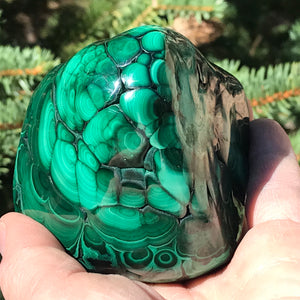 Triangular Malachite Nodule