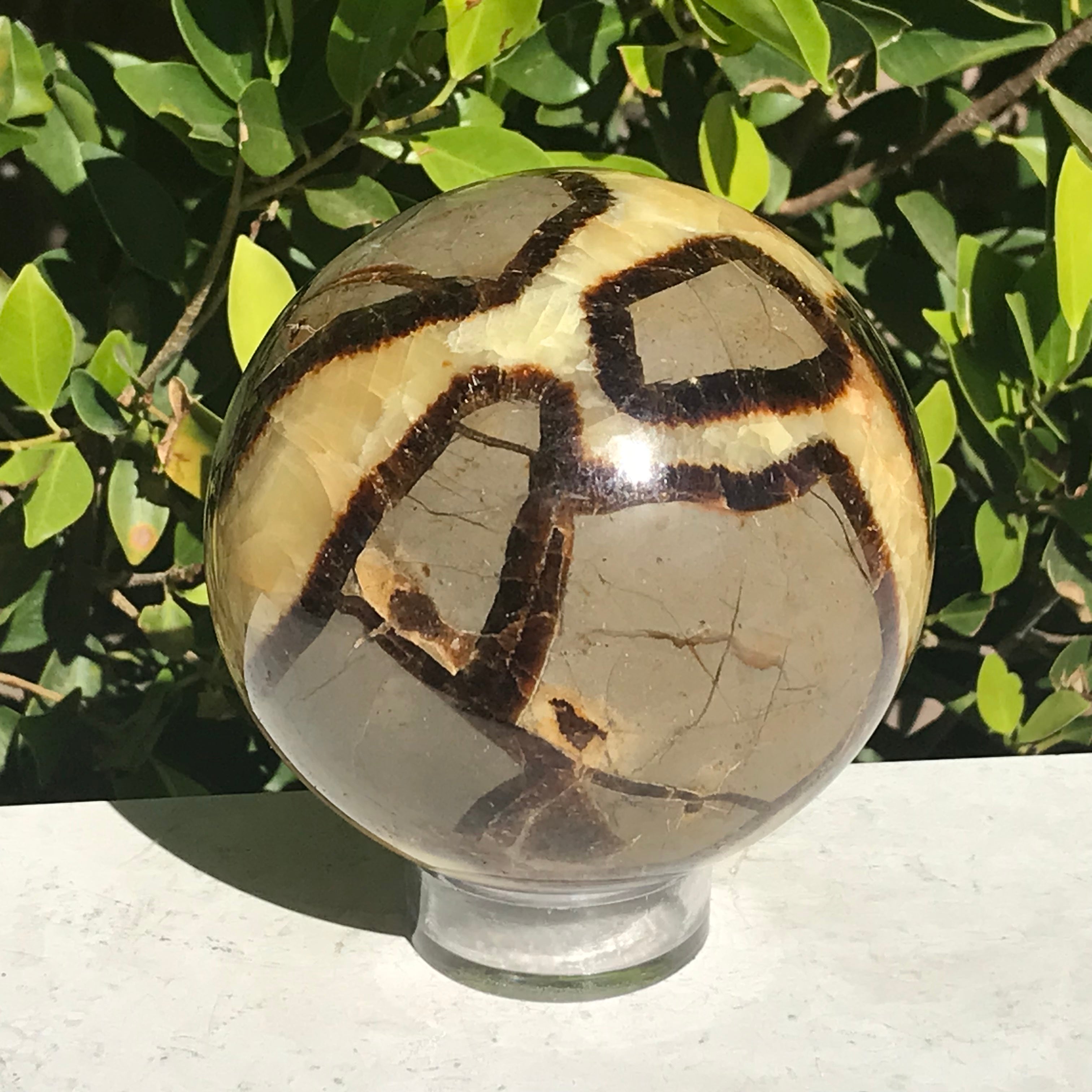 Substantial Septarian Sphere