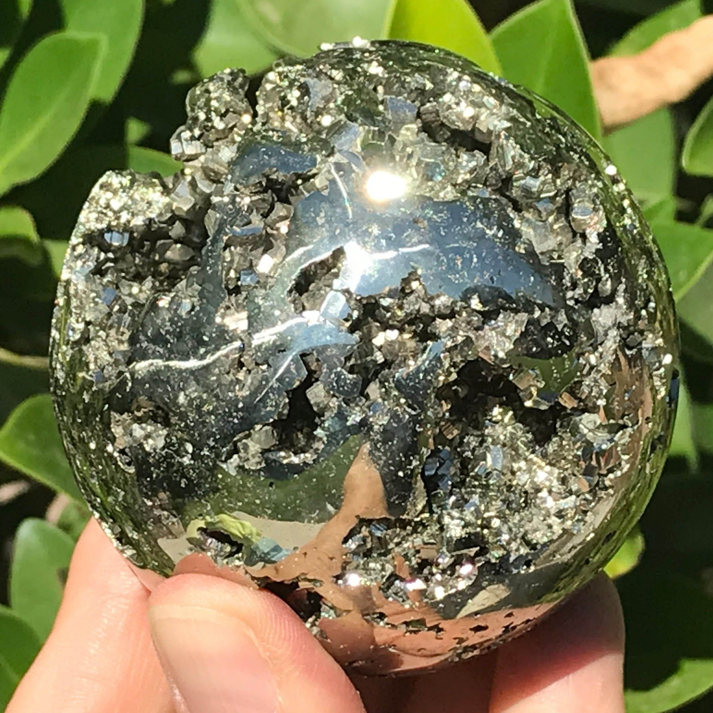 Shiny Peruvian Pyrite Sphere