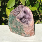 Geode Topped Rose Jasper Nodule