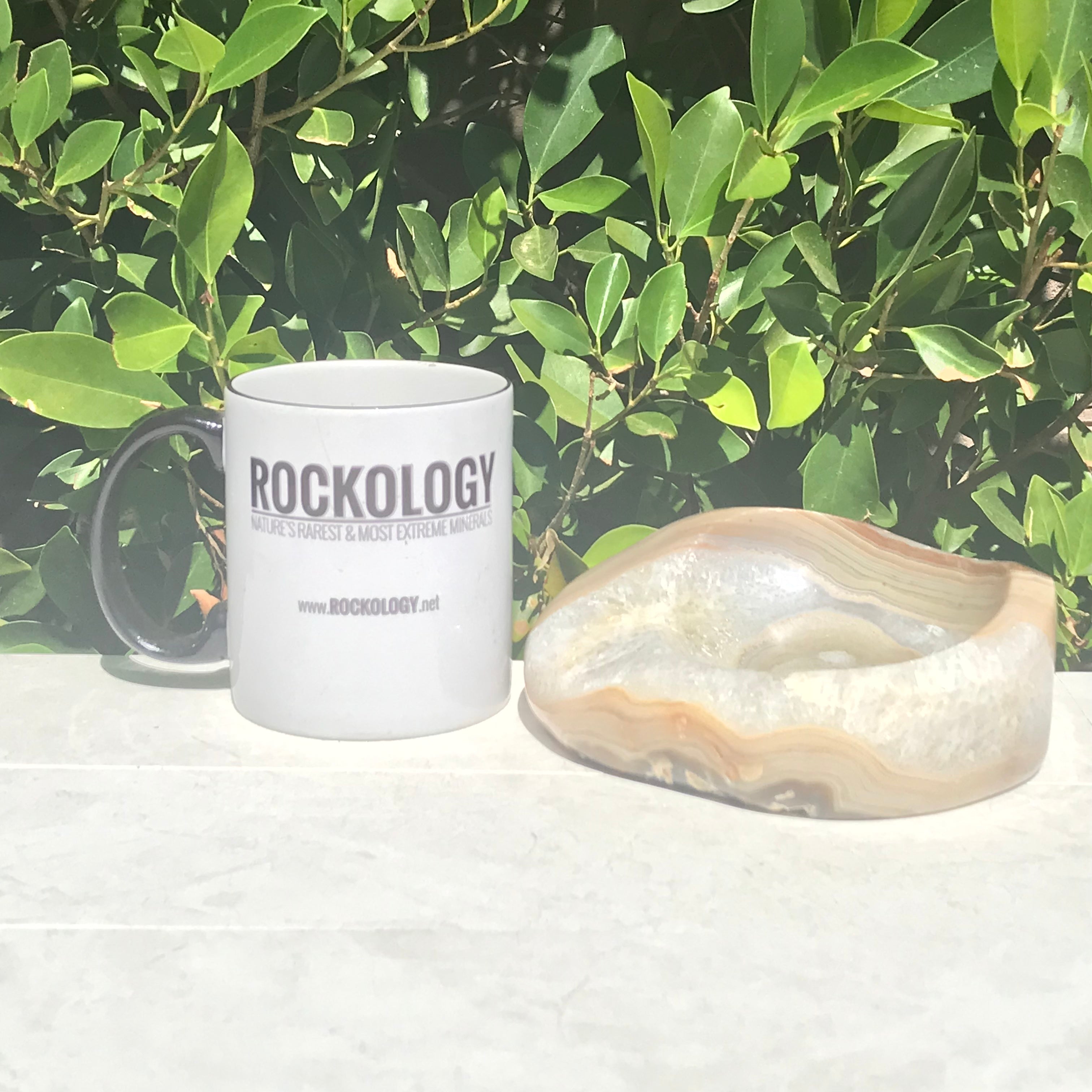 Polished Striated Agate Bowl