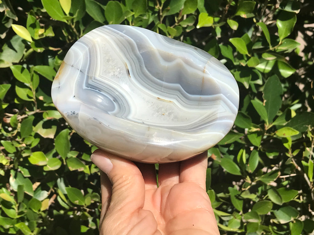 Elaborately Banded Brazilian Agate Bowl