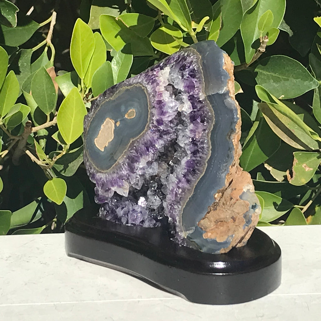 Blue Agate Eyed Amethyst Freeform
