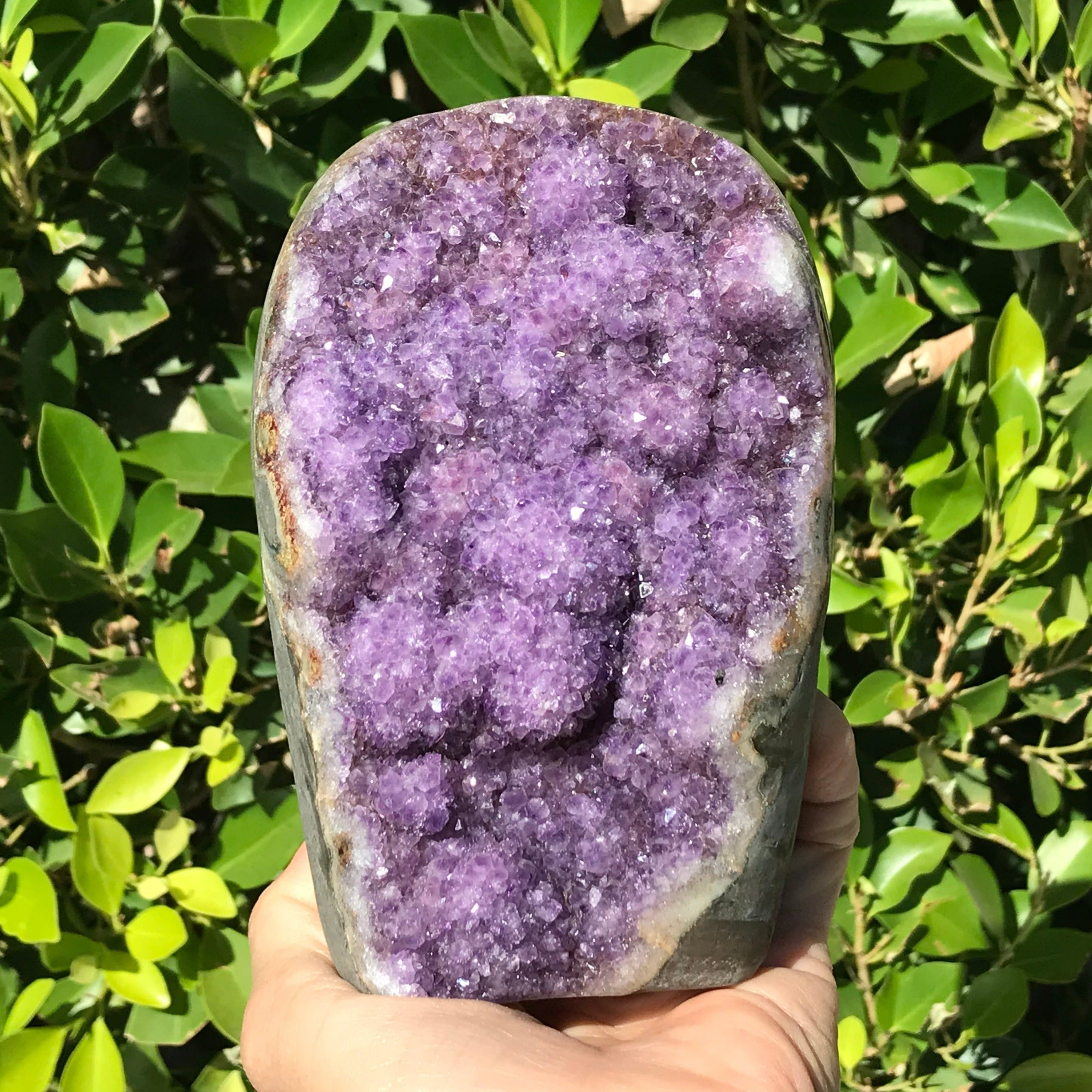 Spherical Amethyst Faced Freeform
