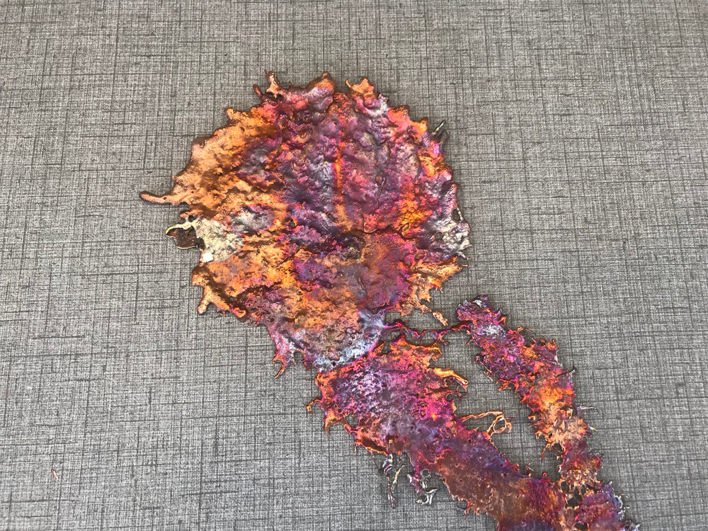 Exclusive Rainbow Copper Splash Wall Art