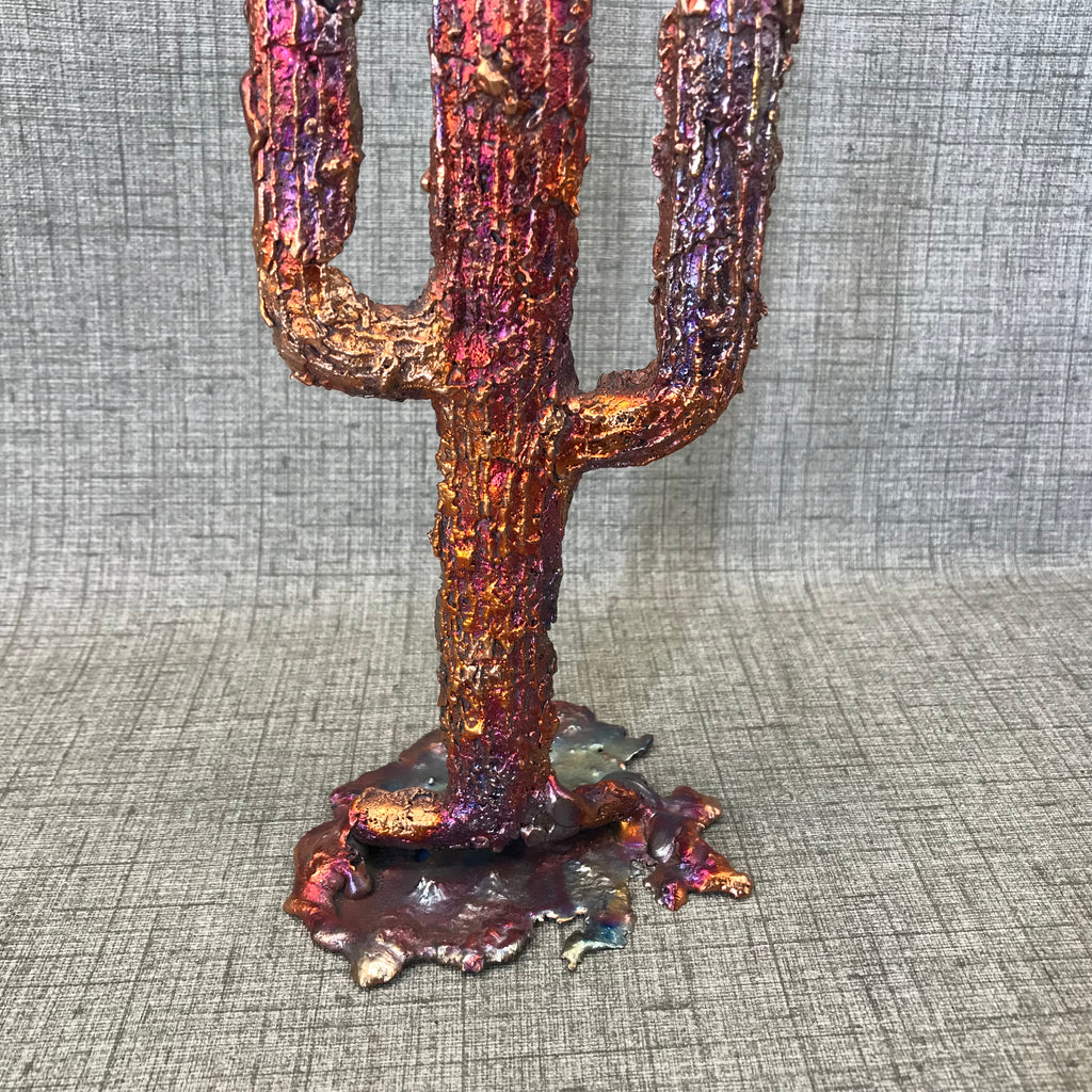 Standing Splash Copper Saguaro Cacti