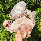 Quartz Crystal/ Rose Jasper Slab