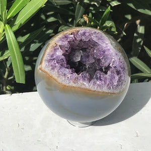 Gold Framed Amethyst Sphere