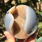 Glistening Agate Geode Sphere