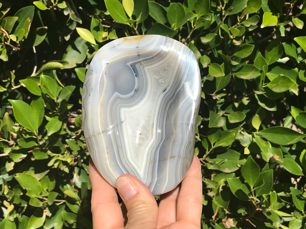 Elaborately Banded Brazilian Agate Bowl