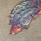 Icy Rainbow Copper Splash Abstract