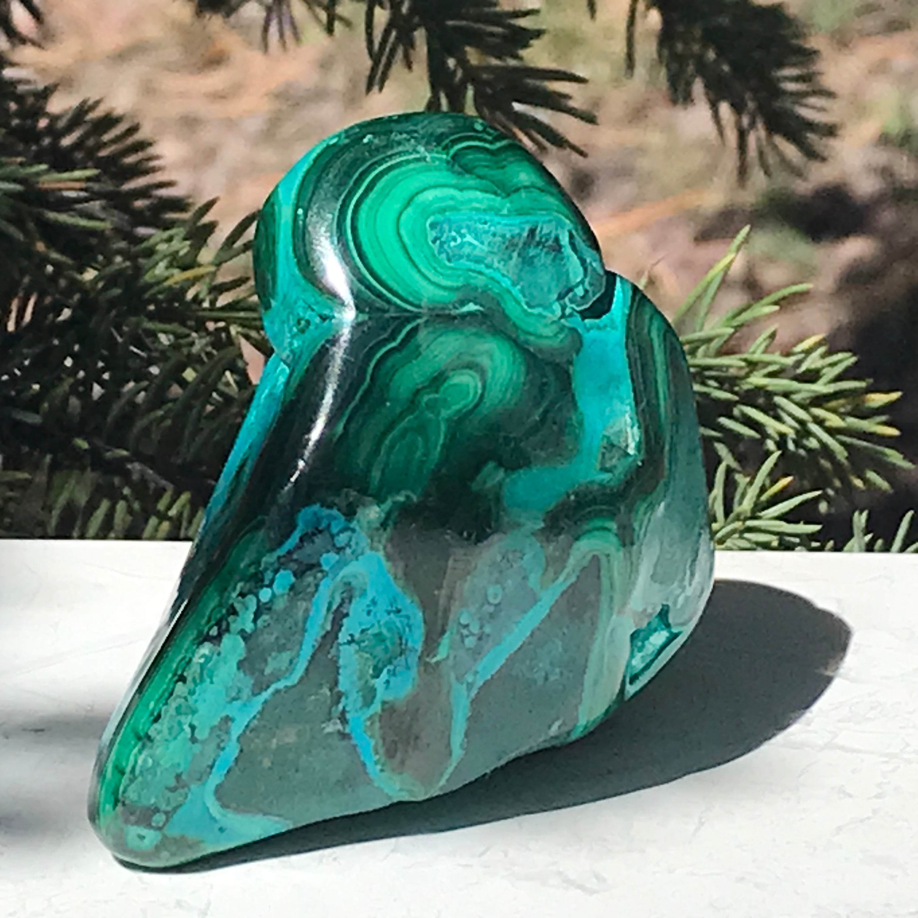 Chrysocolla Faced Malachite
