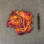 Striated Rainbow Splash Copper Art