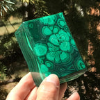 Floral Patterned Malachite Box