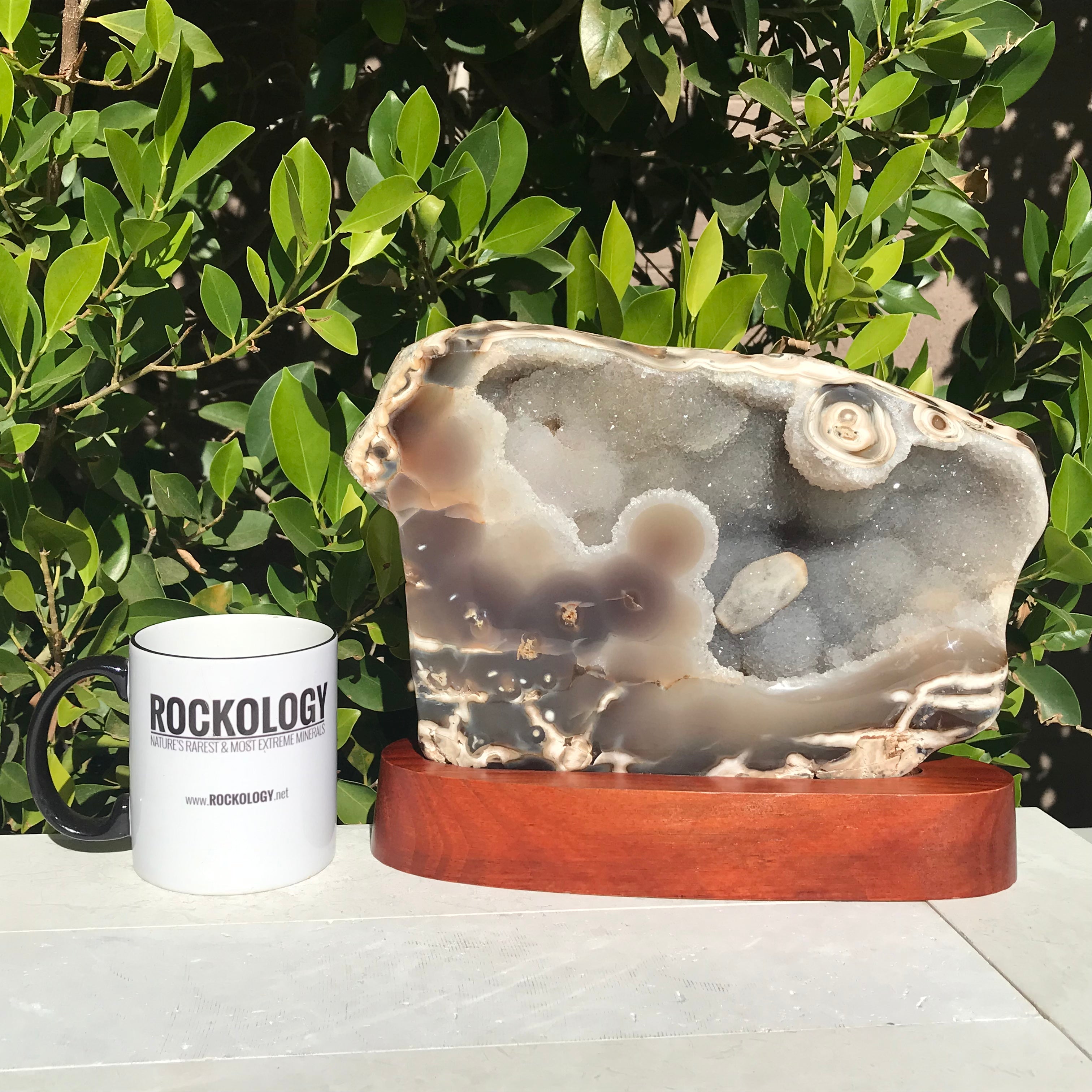 Quartz Crystal Covered Brazilian Agate