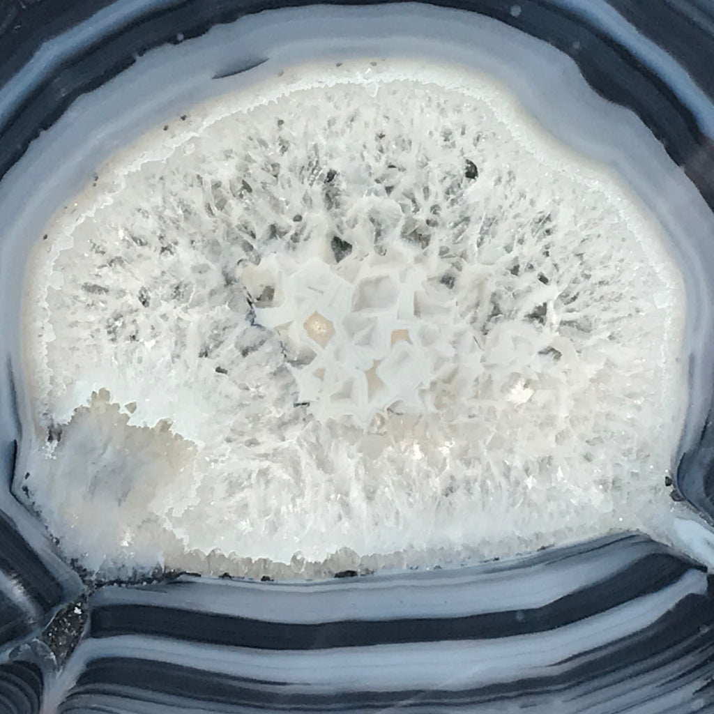 Translucent Crystal Quartz Agate Slice