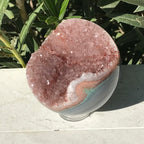 Rainbow Agate Banded Amethyst Sphere