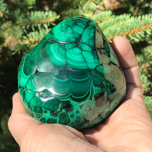 Triangular Malachite Nodule