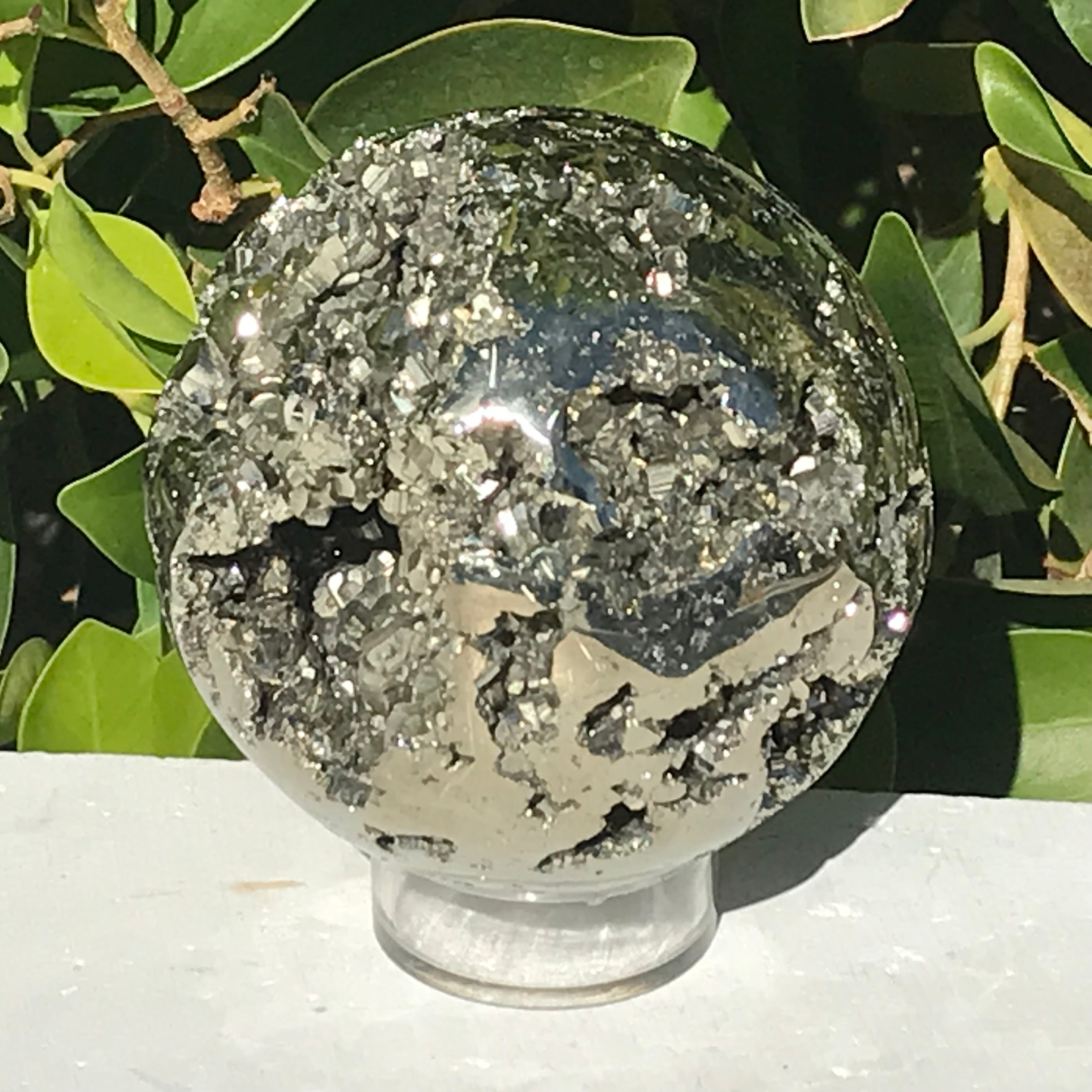 Shiny Peruvian Pyrite Sphere