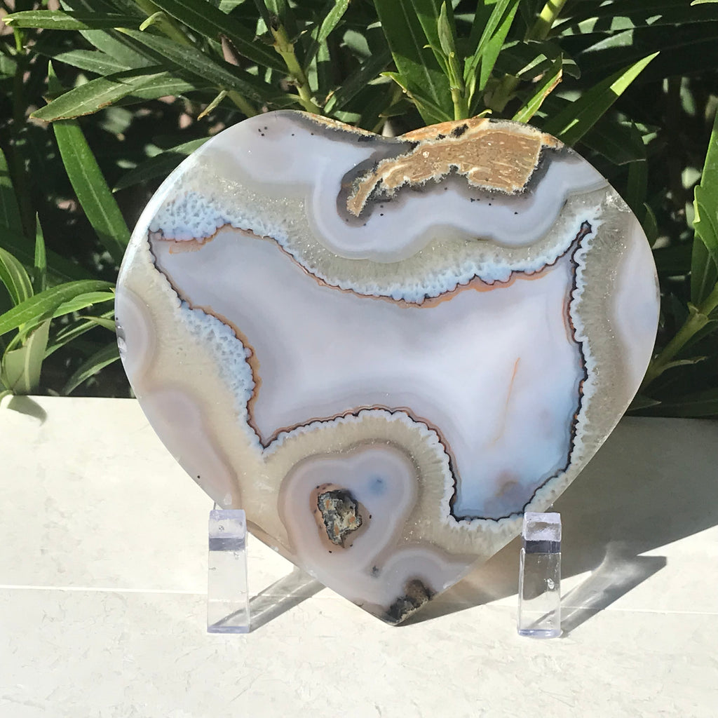 Naturally Alluring Agate Heart
