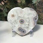 Multitude of Eyes Agate Heart