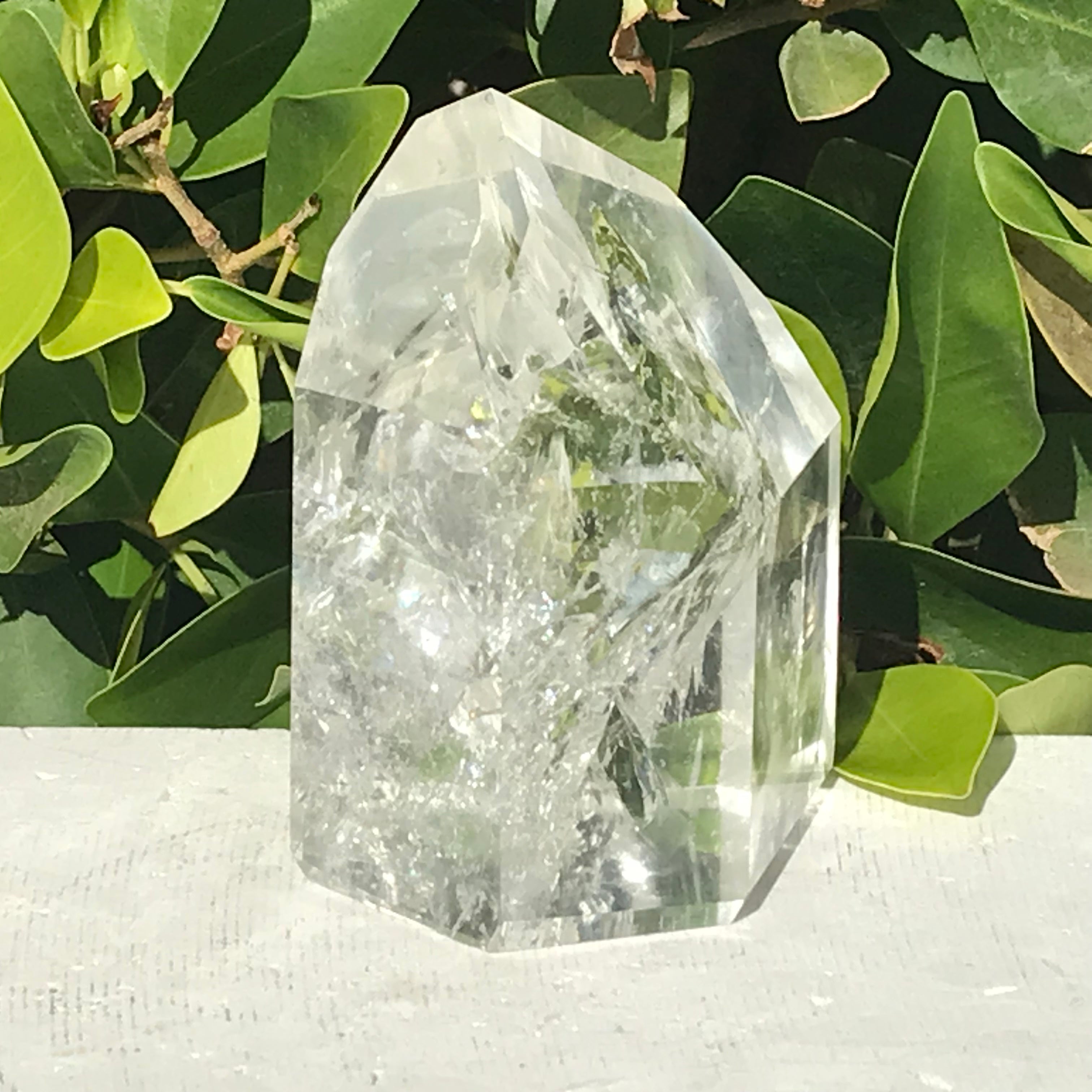 Rainbow Filled Crystal Point