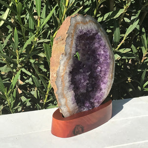 Translucent Amethyst and Agate Slab