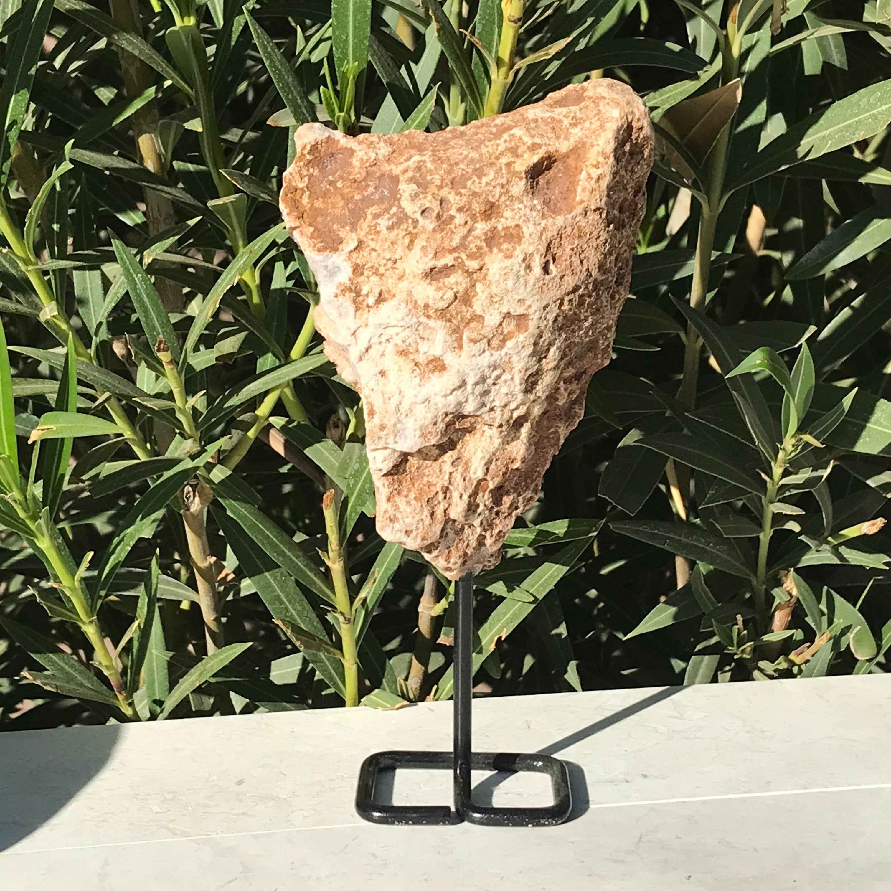 Microcrystalline Quartz over Nodules Rose Geode