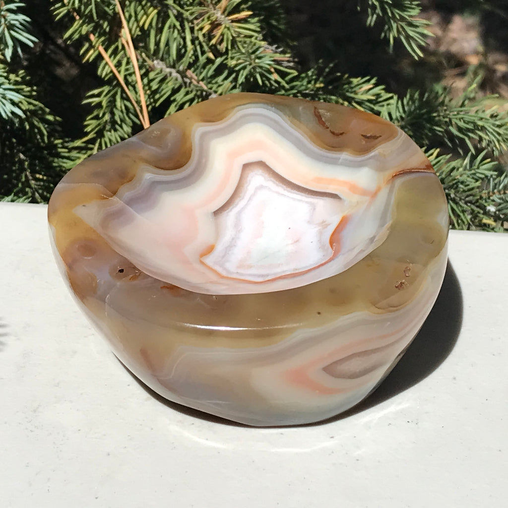 Colorful Banded Agate Bowl