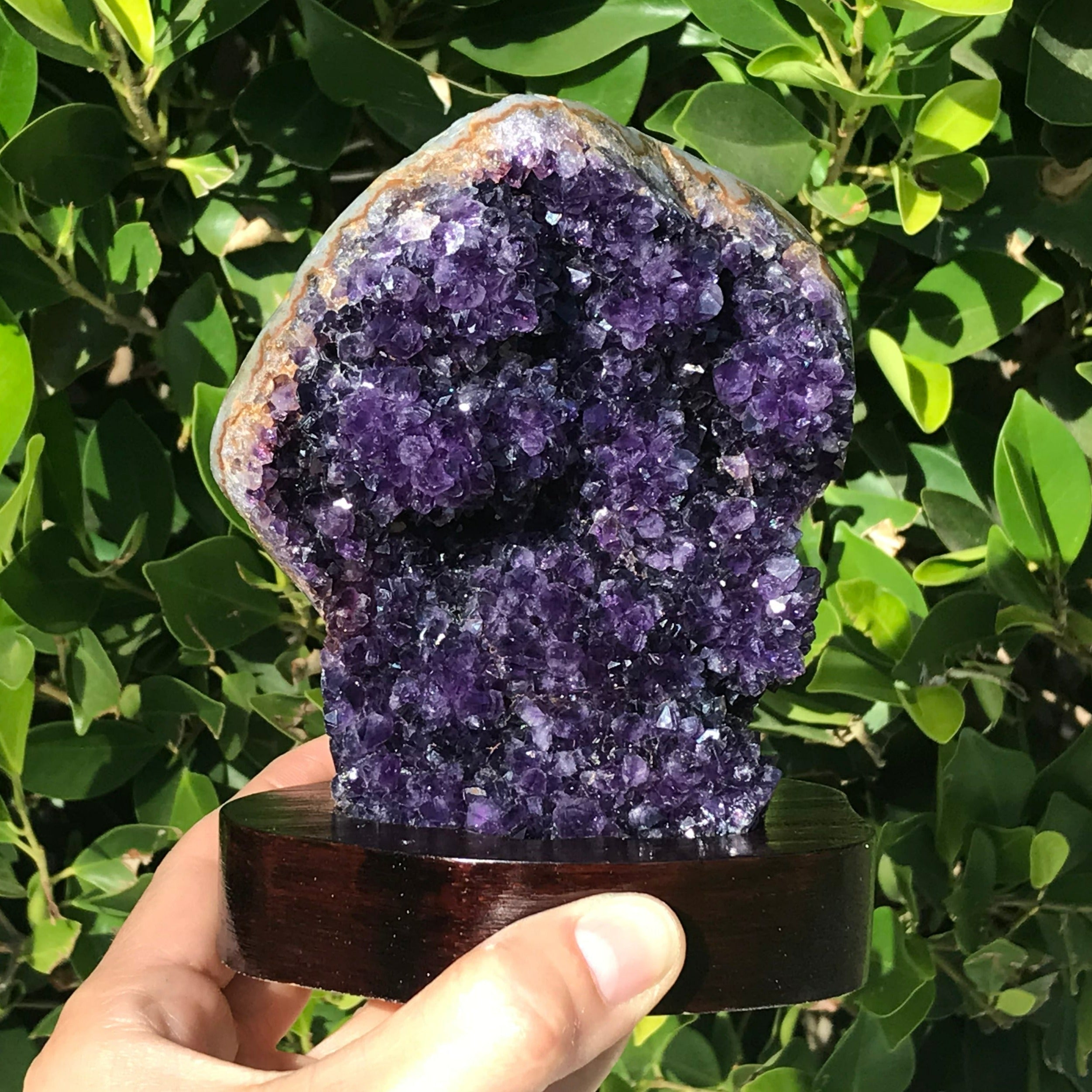 Spherical Amethyst Faced Freeform