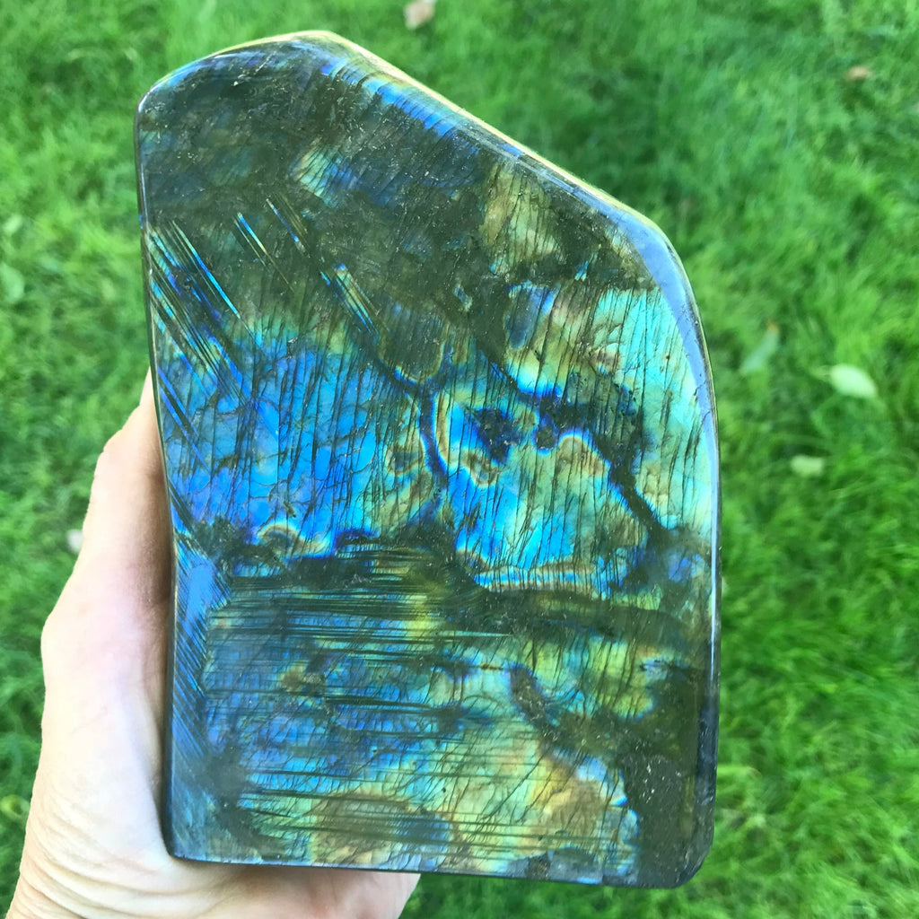 Front and Back Flash Labradorite Freeform