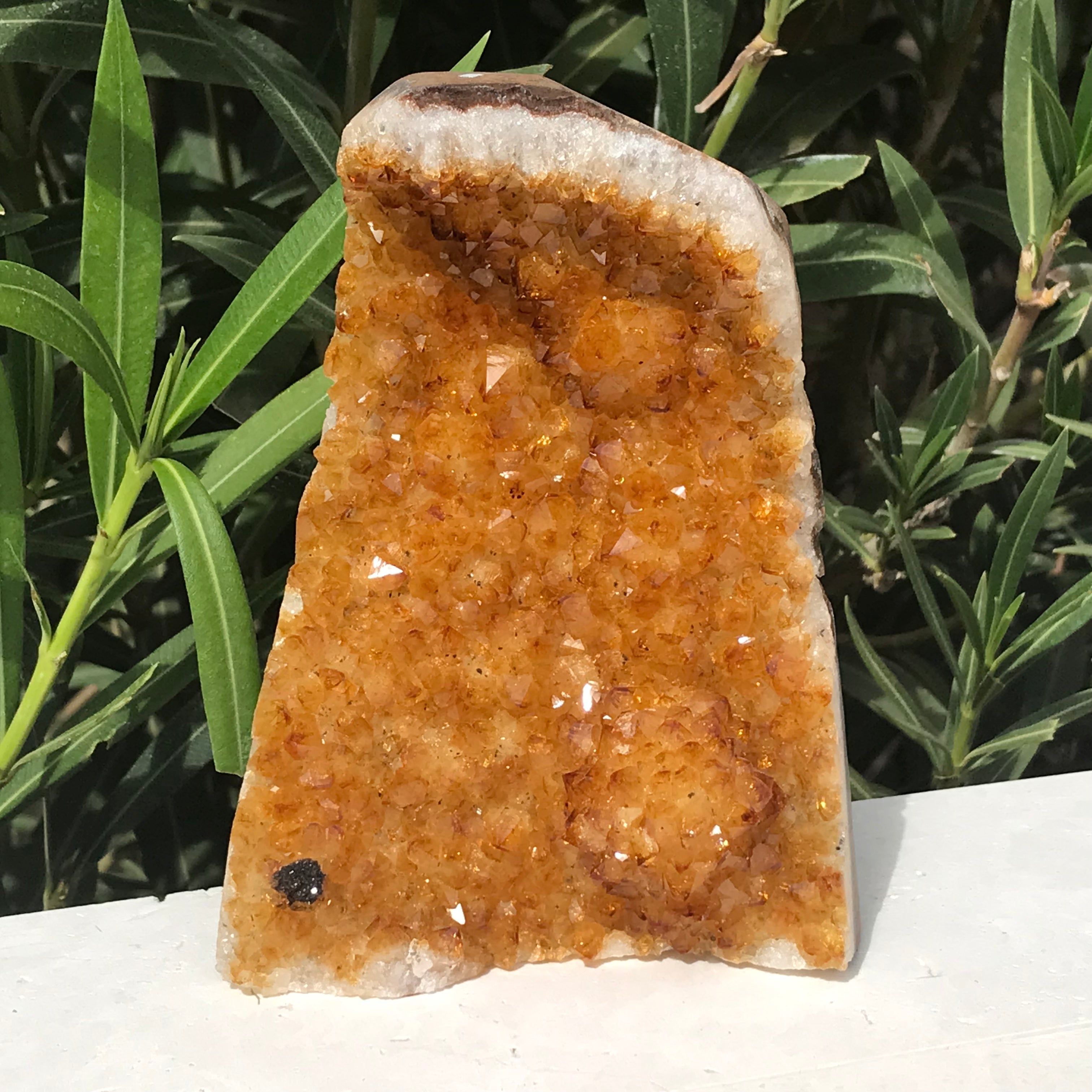 Glowing Citrine Crystal Cluster