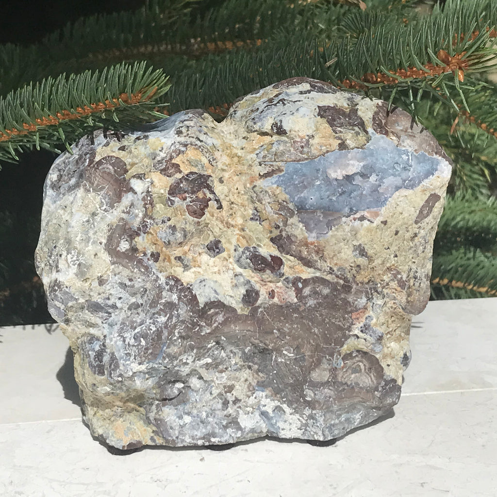 Glittering and Banded Dugway Geode #2 of Pair