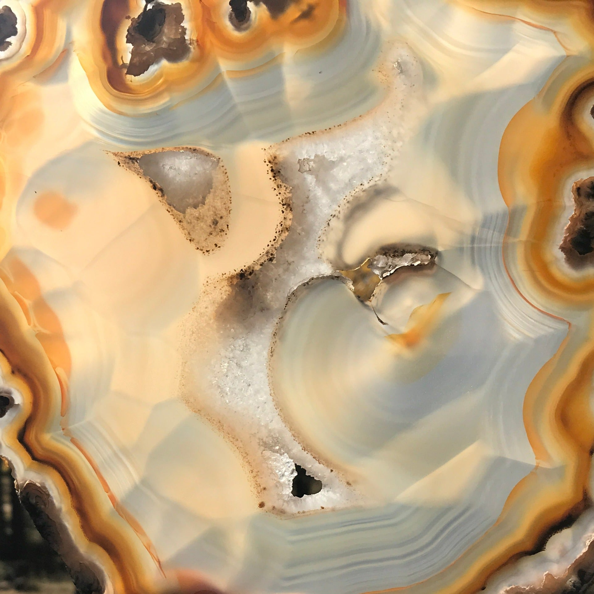 Radiant Brazilian Agate Slice