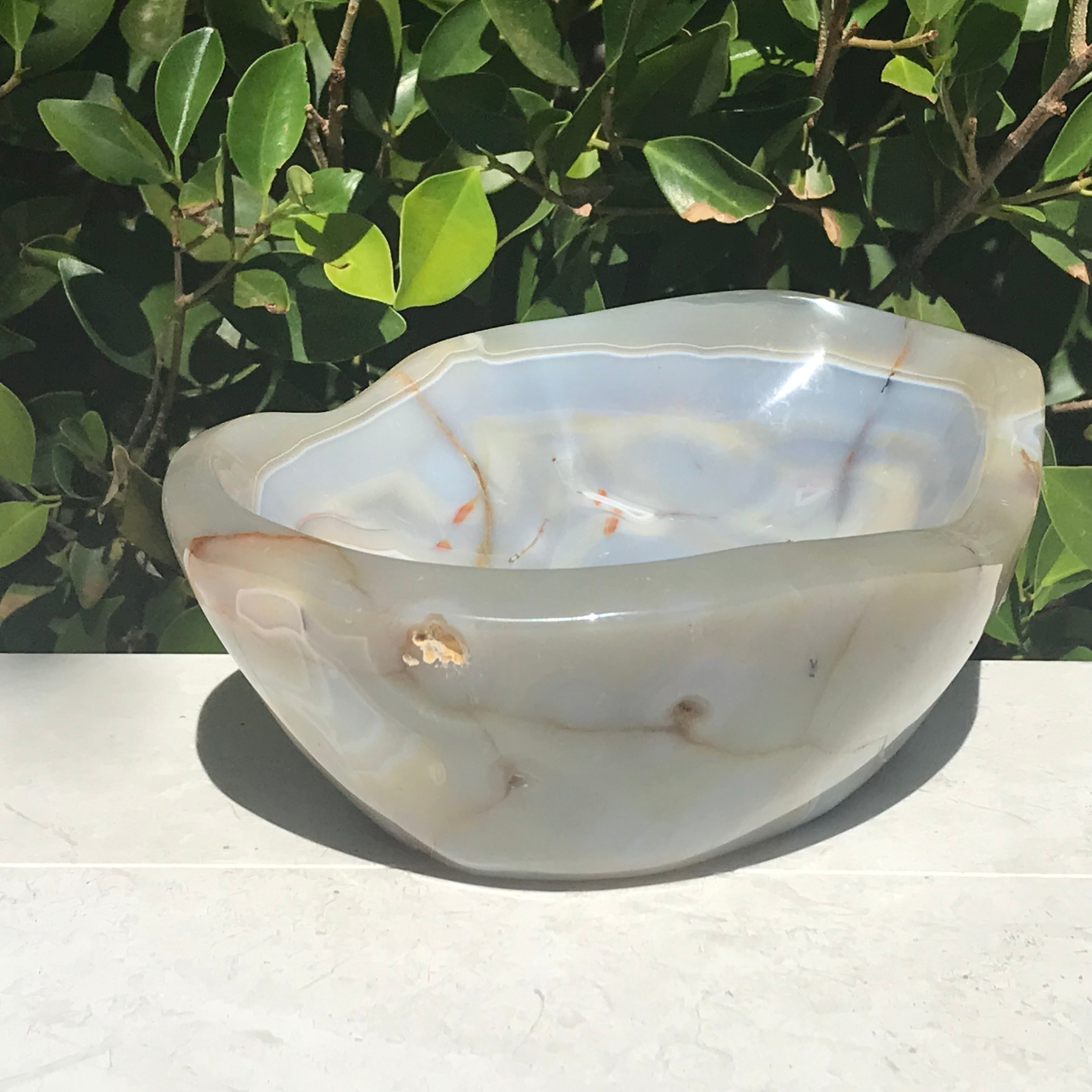 Pastel Banded Agate Bowl
