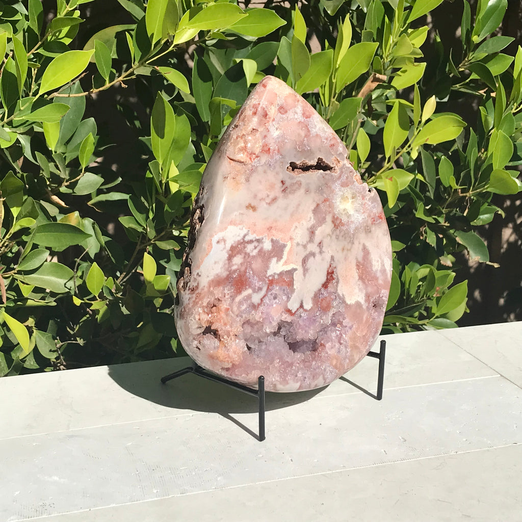 Teardrop Shaped Rose Amethyst Freeform
