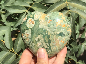 Speckled Rainforest Jasper Heart