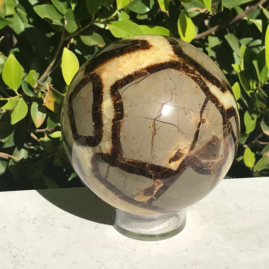 Substantial Septarian Sphere