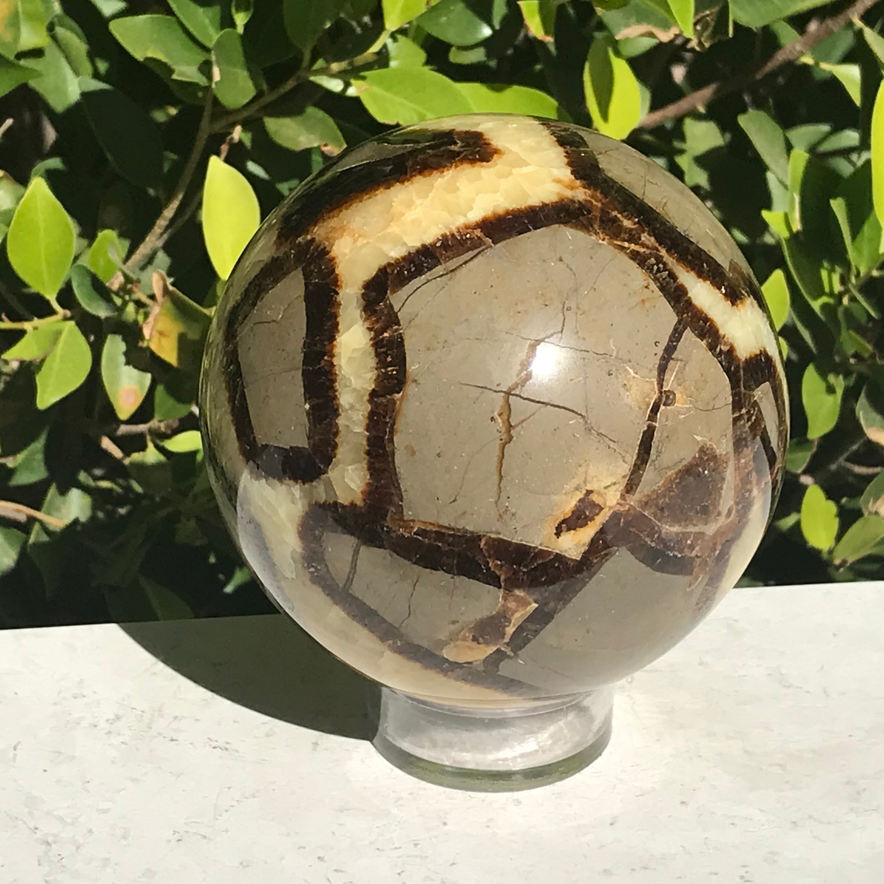 Substantial Septarian Sphere