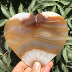Translucent Hand Polished Agate Heart