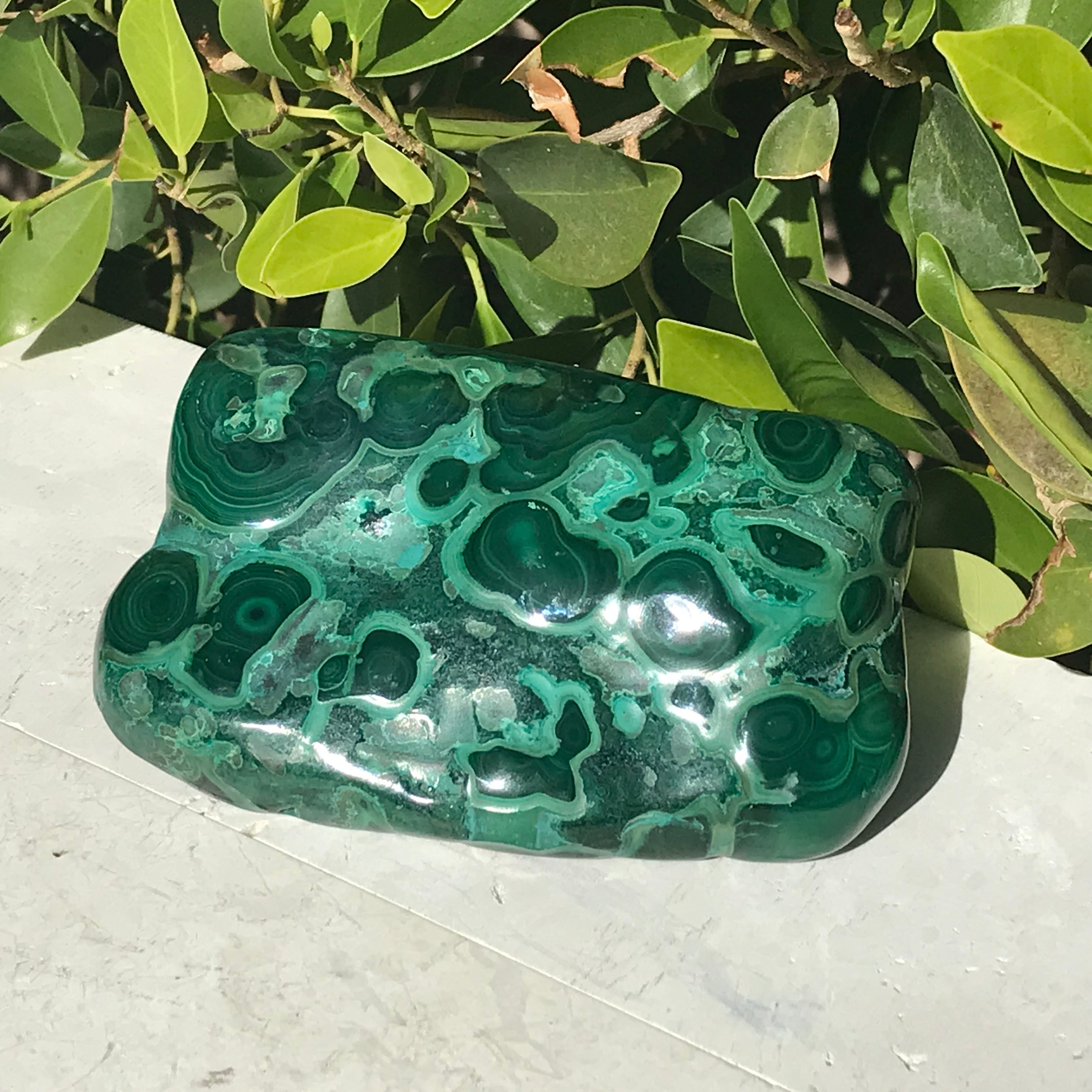 Complex Patterned Malachite/Chrysocolla Nodule