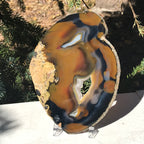 Shining Brazilian Agate Slice